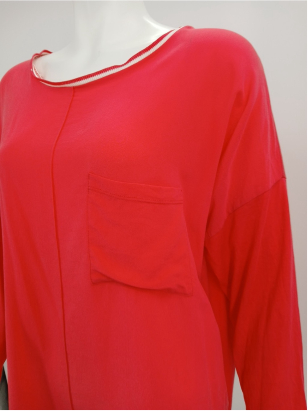 Gerard Darel Salmon Pink Top Size 4 Oversized - Picture 2 of 10